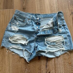 Levi’s 501 Distressed Shorts